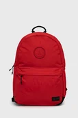 Plecaki - Superdry Plecak męski kolor czerwony duży gładki - miniaturka - grafika 1
