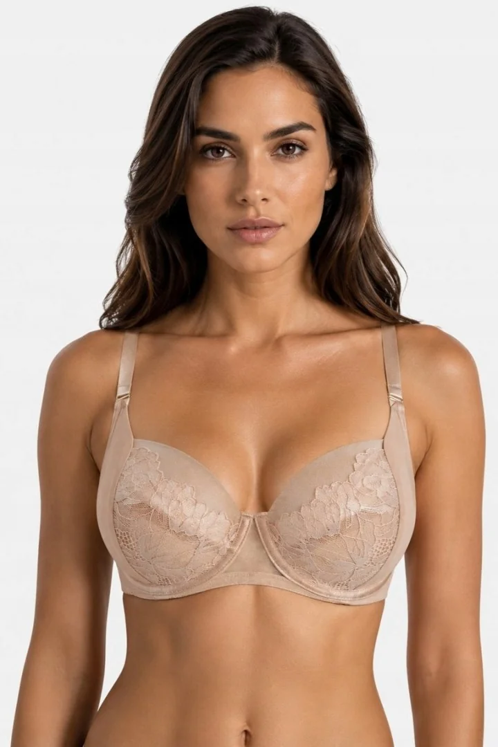 BIUSTONOSZ SELENA SOFT 19265 BEIGE - BEŻOWY, 80D MEDIOLANO