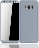 Etui i futerały do telefonów - Etui na telefon komórkowy Pokrowiec ochronny na Samsung Galaxy S8 Plus Pełna obudowa Ochrona wyświetlacza 360 szary - miniaturka - grafika 1