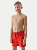 Spodenki damskie - 4F Szorty kąpielowe 4FJWSS24UBDSM066 Czerwony Regular Fit - miniaturka - grafika 1