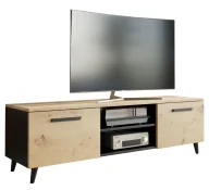 Szafki RTV - Szafka RTV na nóżkach do salonu dąb artisan M7-L54 - miniaturka - grafika 1