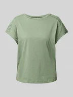 Koszulki i topy damskie - T-shirt o kroju relaxed fit z czystej bawełny model ‘EMMY’ - miniaturka - grafika 1