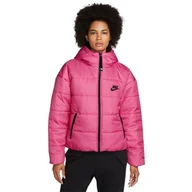 Kurtki damskie - Kurtka damska Nike NSW Synthetic Fill Hooded różowa DX1797 684-M - miniaturka - grafika 1
