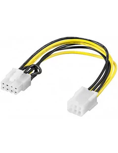 Wentronic 93635 PCI Express Adapter sieciowy (6 Pin to PCI Express 8 Pin) czarna 1 szt. 93635 - Adaptery i przejściówki - miniaturka - grafika 2