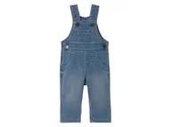 Spodenki dla niemowląt - lupilu® Ogrodniczki jeansowe niemowlęce z bawełny organicznej (Jasnoniebieski, 86) - miniaturka - grafika 1