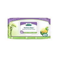 Chusteczki nawilżane - Aleva Naturals, Chusteczki bambusowe, 80 szt. - miniaturka - grafika 1