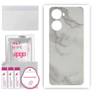 Szkła hartowane na telefon - Folia naklejka skórka strukturalna na TYŁ do ZTE Axon 40 Lite -  Marmur Szary - apgo SKINS - miniaturka - grafika 1