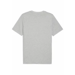 Męska koszulka z grafiką i napisem PUMA PUMA Light Gray Heather - Koszulki sportowe męskie - miniaturka - grafika 1