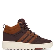 Buty dla chłopców - Sneakersy adidas Hoops 4.0 Mid JQ5364 Brązowy - miniaturka - grafika 1