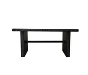 Stoły ogrodowe - Stolik ogrodowy BELLO GIARDINO VI, ciemnobrązowy, 65x70x140 cm - miniaturka - grafika 1