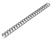 Grzbiety do bindownic - Argo Grzbiet Drutowy 6,4 mm Czarny 100 Szt. - miniaturka - grafika 1