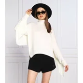 Swetry damskie - GUESS Sweter LEONIE | Relaxed fit | z dodatkiem wełny - miniaturka - grafika 1