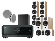 Kino domowe - Yamaha RX-V6A (czarny) + Diva 6 + 3 + 7 (dąb) + RD 260 (biały) + Basso 880 (czarny) - miniaturka - grafika 1