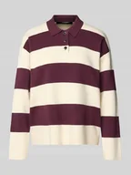 Swetry damskie - Sweter z dzianiny o kroju regular fit z mieszanki wiskozy model ‘SABA’ - miniaturka - grafika 1