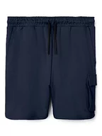 Spodenki damskie - Bestseller A/S Chłopięce szorty dresowe NLMHUTILI, Navy Blazer, 140, granatowy blezer, 140 - miniaturka - grafika 1