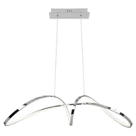 Lampy sufitowe - Rabalux Aisha 5358 lampa wisząca zwis 1x38W LED 4000K biała/chrom - miniaturka - grafika 1