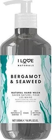 I love I Love, Naturals Collection, Bergamot & Seaweed, Liquid Soap, For Hands, 500 ml Unisex