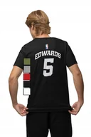 Koszulki męskie - KOSZULKA MĘSKA Z NADRUKIEM NA PLECACH NBA MINNESOTTA- ANTHONY EDWARDS - XXL - miniaturka - grafika 1