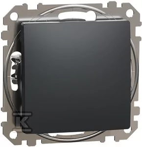 Schneider Electric Łącznik krzyżowy, czarny antracyt SEDNA DESIGN - Wyłączniki światła i elektryczne - miniaturka - grafika 1