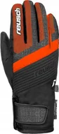 Rękawice narciarskie - Reusch Rękawice Reusch Duke R-TEX XT Junior Black Black Melange Shocking Orang 2023 5.0 - miniaturka - grafika 1