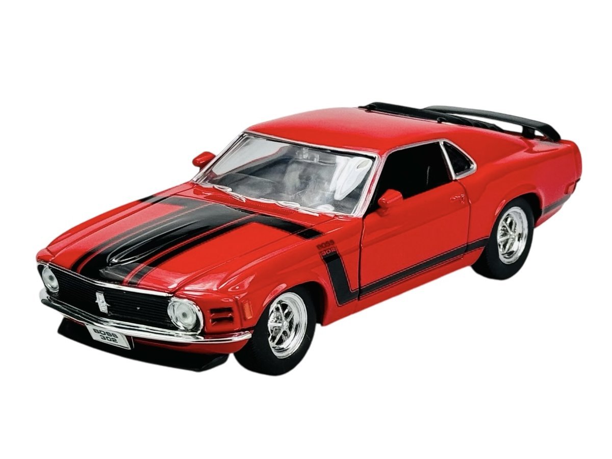 WELLY 1970 FORD MUSTANG BOSS 302 CZERWONY 1:24 SAMOCHÓD NOWY METALOWYM MODEL 22088