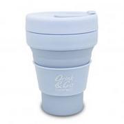 Kubki dla dzieci - Kubek silikonowy pastel powder blue Z13646 CoolPack 355ml - miniaturka - grafika 1