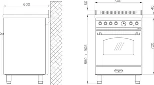 Kuchenka elektryczna Kuchnia indukcyjna LOFRA DOLCEVITA 60 AVORIO RBI66MFT/4l - Kuchenki elektryczne - miniaturka - grafika 8