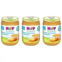 Hipp Zupka warzywna z indykiem po 5. miesiącu zestaw 3 x 190 g Bio - Dania dla dzieci - miniaturka - grafika 1