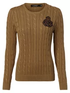 Swetry damskie - Lauren Ralph Lauren - Sweter damski, beżowy|brązowy - miniaturka - grafika 1