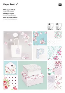 Rico Design GmbG & Co. KG Rico Design, papier, Kwiaty, 30 arkuszy - Scrapbooking - miniaturka - grafika 1