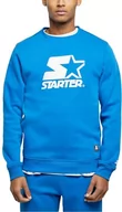 Bluzy męskie - Starter Black Label Męska bluza Starter Logo Crewneck, Cobaltblue, S - miniaturka - grafika 1