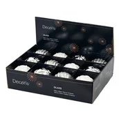 Bombki - Bombka szklana dekorowana mix 3 rodzajów - miniaturka - grafika 1