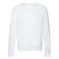 Bluzy męskie - Bluza męska Lightweight Raglan Sweat Fruit of the Loom - Biały XL - miniaturka - grafika 1