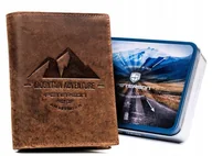 Portfele - Duży pionowy portfel męski ze skóry naturalnej Peterson - miniaturka - grafika 1