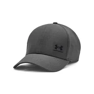 Czapki męskie - Męska Czapka z daszkiem UNDER ARMOUR M ISO-CHILL ARMOURVENT ADJ 1383440-025 – Szary - miniaturka - grafika 1
