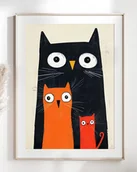 Obrazy i zdjęcia - Plakat Trzy koty I - miniaturka - grafika 1