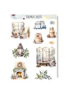 Scrapbooking - Naklejki zimowe świąteczne na święta zimę z książkami dla czytelniczki - miniaturka - grafika 1