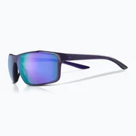 Okulary przeciwsłoneczne - Okulary przeciwsłoneczne męskie Nike Windstorm matte grid iron/violet mirror - miniaturka - grafika 1
