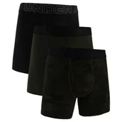 Majtki męskie - Bokserki męskie Under Armour Performance Cotton - Print 6" 3Pack Baroque Green M - miniaturka - grafika 1