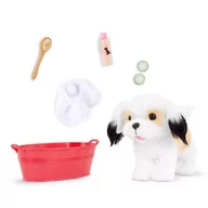 Domki dla lalek - Our Generation PIESEK w SPA z REGULOWANYMI kończynami i akcesoriami – Spa Day Pup - miniaturka - grafika 1