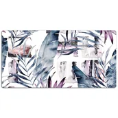 Podkładki na biurko - Mata ochronna na biurko Marmurowe kwiaty 120x60 cm, Dywanomat - miniaturka - grafika 1
