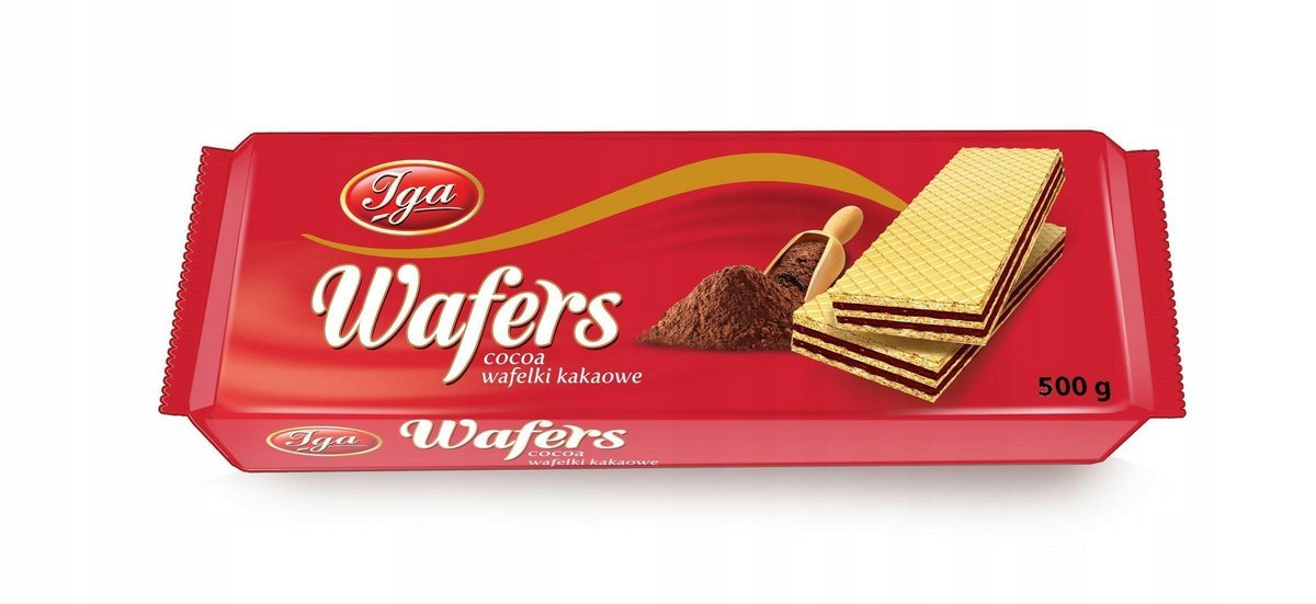 IGA WAFLE WAFERS KAKAO 500G