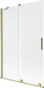 Parawany nawannowe - Mexen Velar parawan nawannowy 2-skrzydłowy rozsuwany 120 x 150 cm, szron, złoty szczotkowany - 896-120-000-31-55 - miniaturka - grafika 1