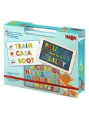 Klocki - Haba Pudełko magnetyczne "ABC odkrywcy" do zabawy - 3+ - miniaturka - grafika 1