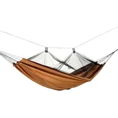 Hamaki - Amazonas Hamak MOSKITO TRAVELLER PRO, brązowy 220x140 cm - miniaturka - grafika 1