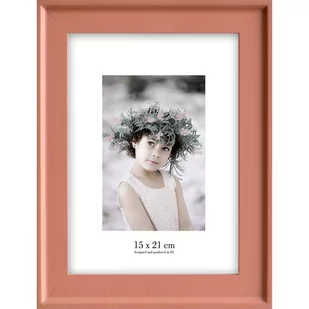 Pomarańczowa ramka ścienna Styler Malaga, 22x28 cm - Ramki na zdjęcia - miniaturka - grafika 1
