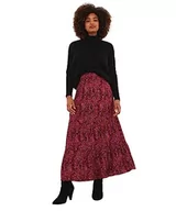 Spódnice - Joe Browns Damska spódnica maxi z żywym nadrukiem zwierzęcym, różowa, 8, różowy, 34 - miniaturka - grafika 1