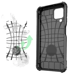 Hybrid Armor pancerne hybrydowe etui pokrowiec Samsung Galaxy A22 4G czarny - Etui i futerały do telefonów - miniaturka - grafika 4