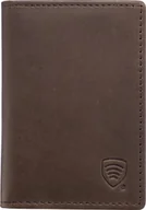 Portfele - KORUMA Mały skórzany portfel brąz KUK-77THBR Uniwersalny - miniaturka - grafika 1