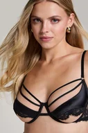 Biustonosze - Hunkemöller Nieusztywniany biustonosz z fiszbinami Nisha Czarny - miniaturka - grafika 1